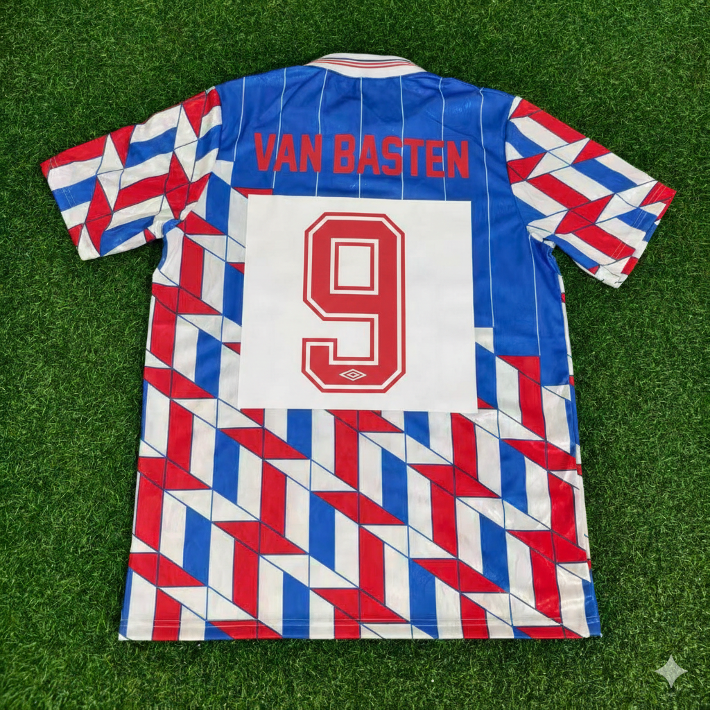 Ajax Retro Legend Football Jersey – Marco van Basten – Back View