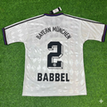 Bayern Munich 1997/98 Away White Retro Football Jersey – Markus Babbel – Back View