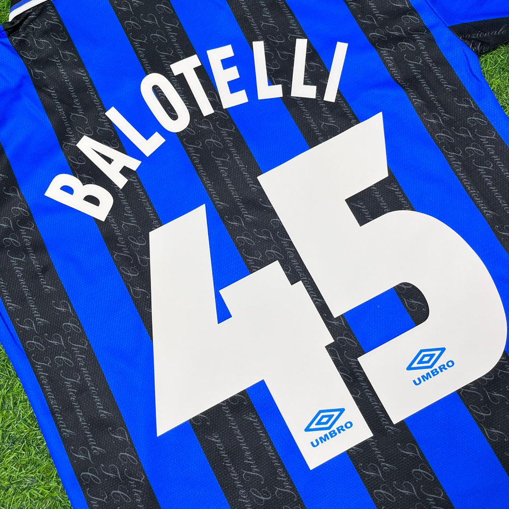 Mario Balotelli Inter Home Retro Football Jersey – Front View