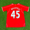 Liverpool 2014/15 Home Retro Kit Jersey – Mario Balotelli 45- – Back View