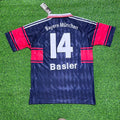 1997/99 Mario Basler 14 Bayern Munich Retro Football Jersey – Back View