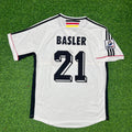 1998 Mario Basler Deutschland WM Retro Germany Fußballtrikot Jersey – Back View