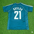 Mario Basler Germany Away Retro Football Jersey – Back View
