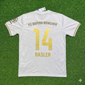 Mario Basler #14 FC Bayern München 125 Years Anniversary Special-Edition White Football Jersey – Back View