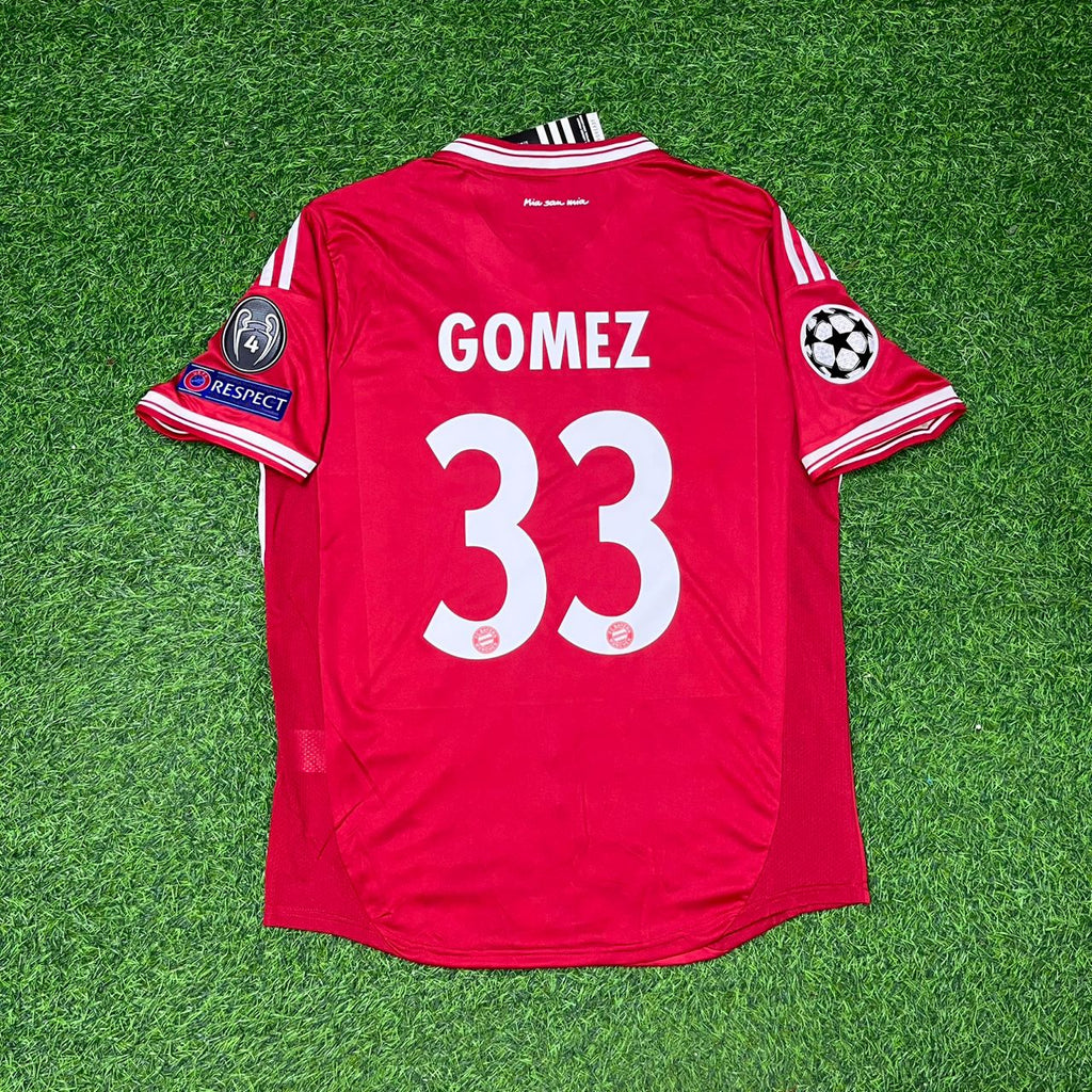 2013 Mario Gomez Bayern Munich Champions League Final Football Jersey – Detailed View