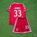 Bayern Munich 2013 Champions League Final Kids Retro Kit – Mario Gómez #33 – Back View