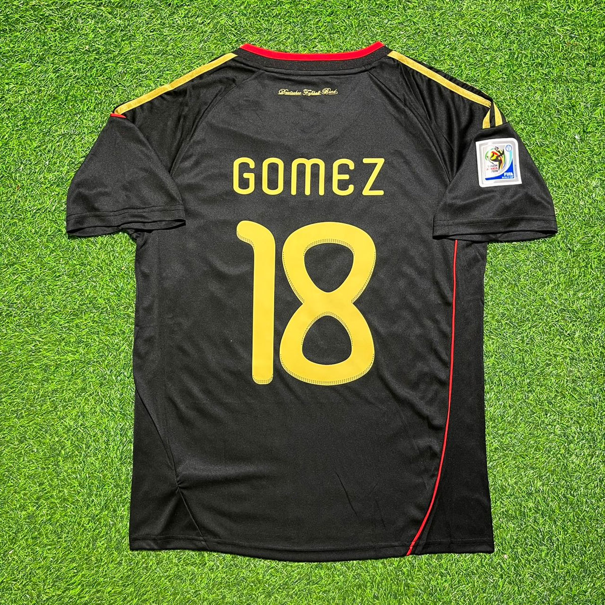 2010 Germany World Cup Mario Gomez Black Football Jersey – Back View