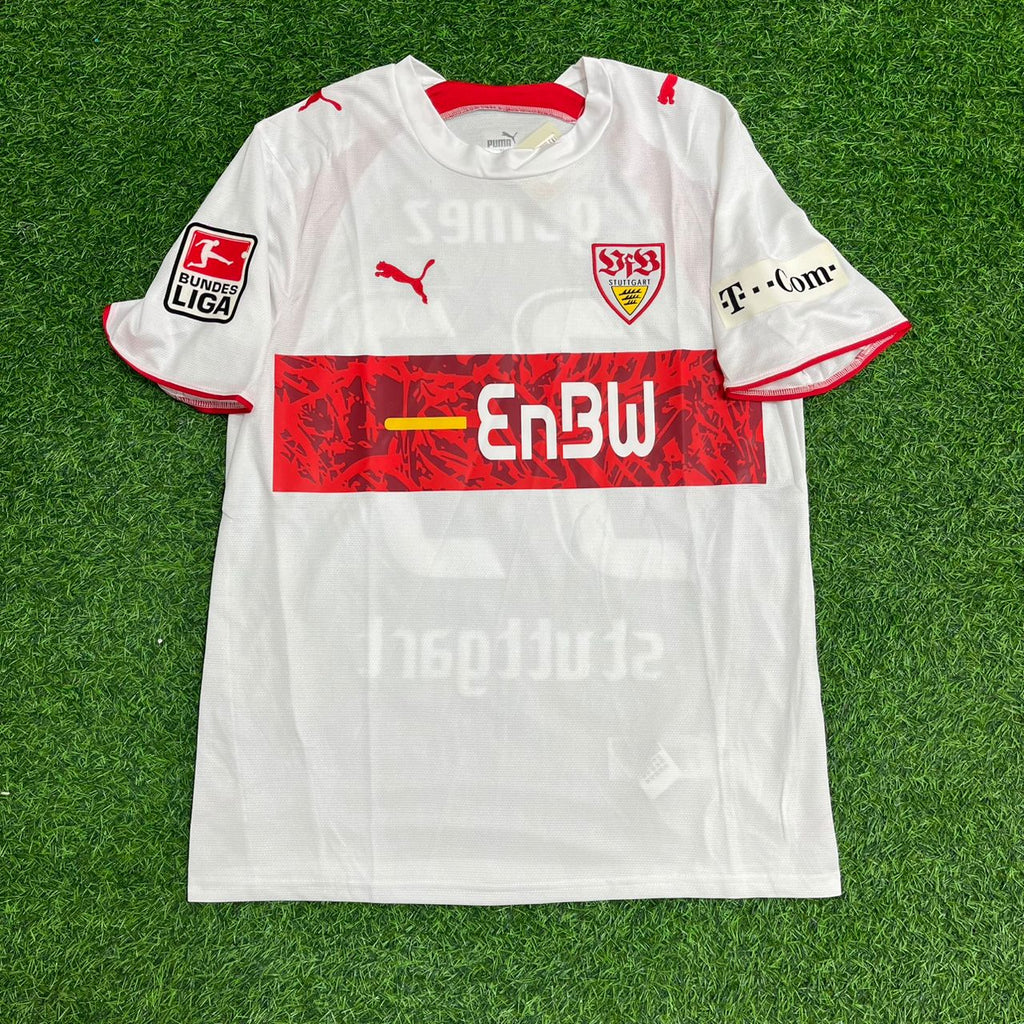 Mario Gomez VfB Stuttgart 2006-07 Heimtrikot Retro Football Jersey – Front View