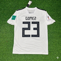 2018 Germany World Cup Mario Gomez Deutschland Retro Football Jersey – Back View