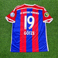 2014/15 Mario Götze Bayern Munich Football Jersey – Back View
