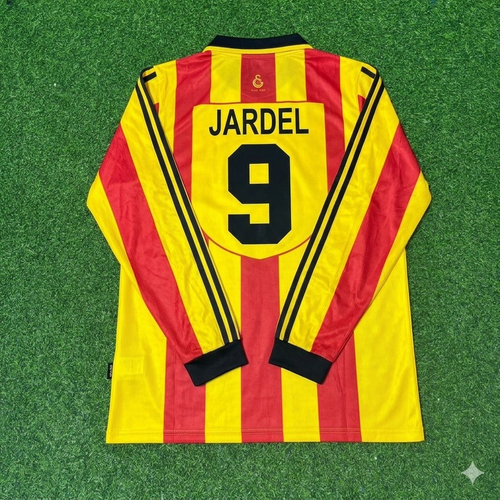 1999/00 Mario Jardel Galatasaray Long Sleeve Retro Football Jersey – Back View