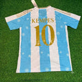 Mario Kempes Argentina Commerative Anniversary Football Jersey – Back View