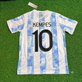 Mario Kempes 10 - Argentina Retro Kit Jersey – Back View