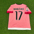 Juventus Retro Pink 2015-2016 Jersey – Mario Mandzukic – Back View