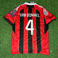 Mark van Bommel AC Milan Home Retro Football Jersey – Back View