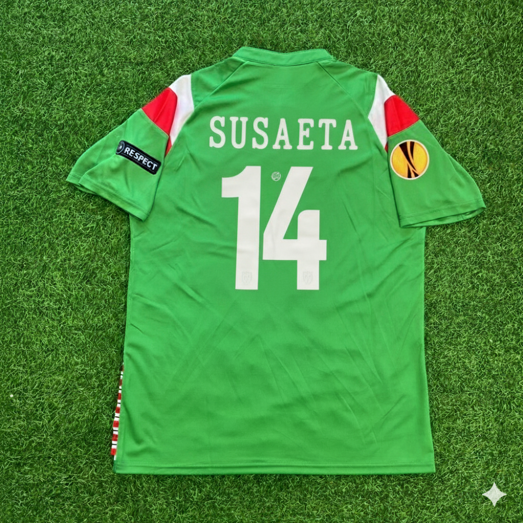 Markel Susaeta Athletic Bilbao 2012 UEFA Final Retro Football Jersey – Back View