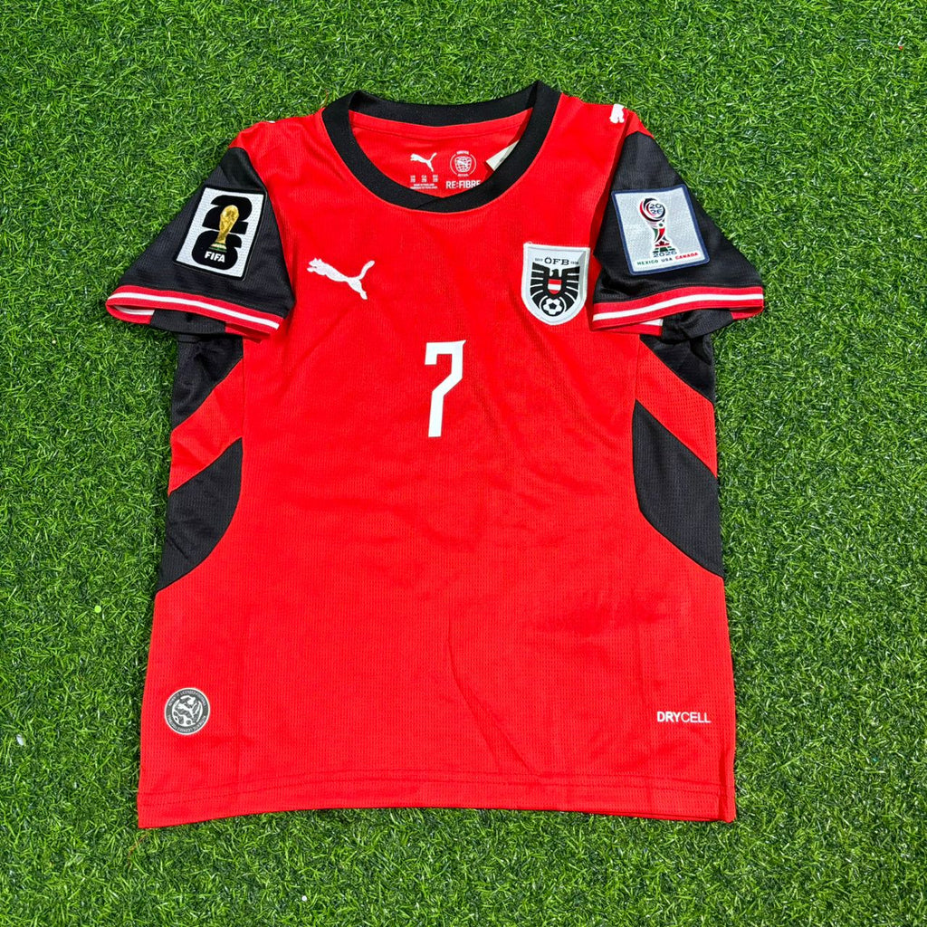 Austria 2026 World Cup Kit Jersey – Marko Arnautović 7- – Front View