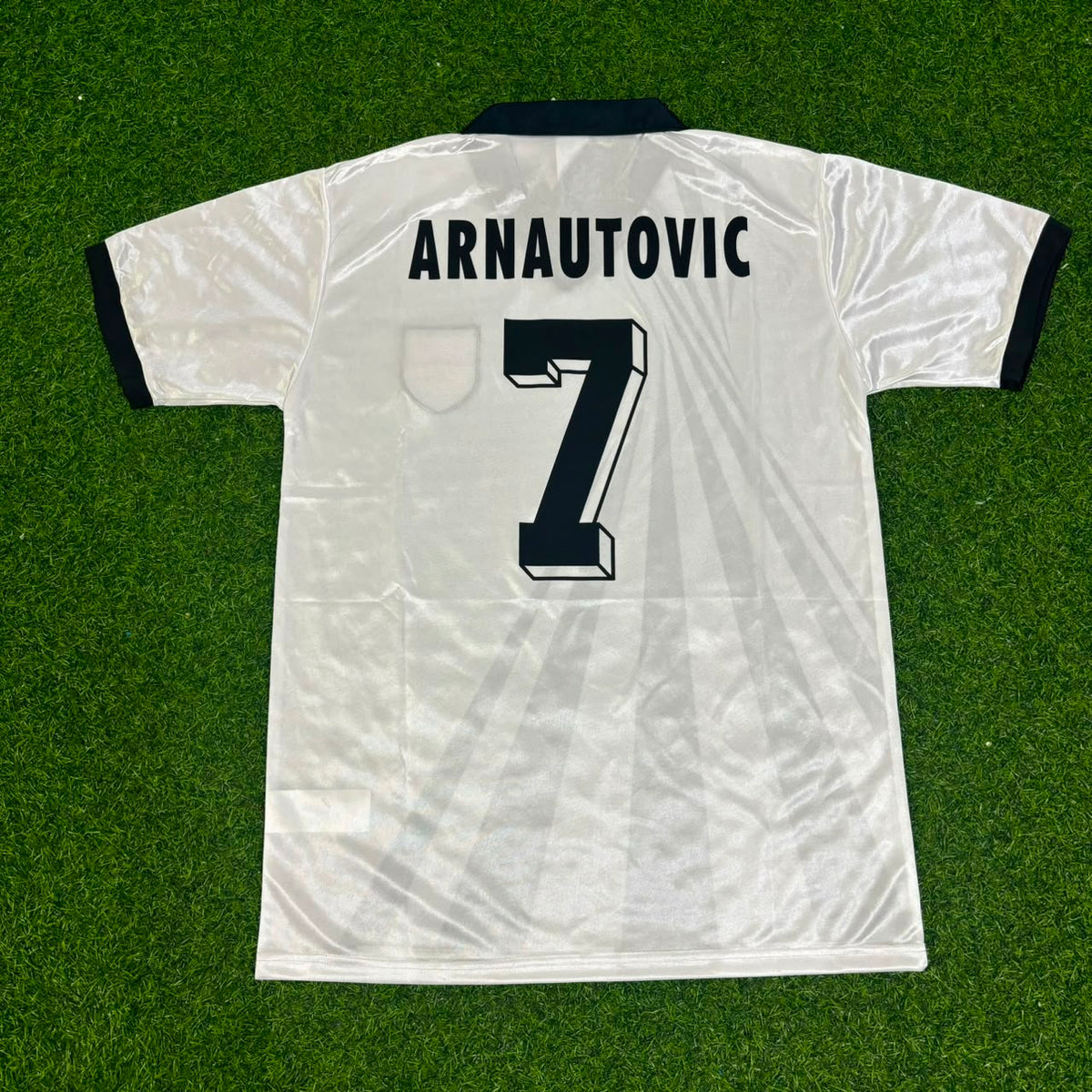 Marko Arnautovic Austria White Retro Football Jersey – Back View