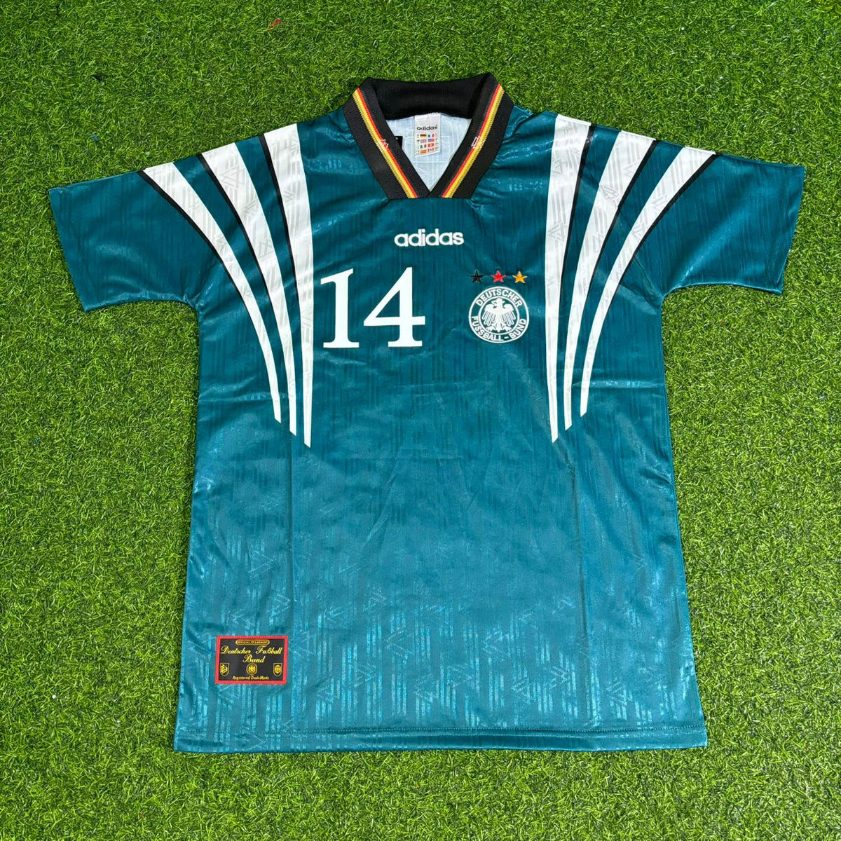 1996 Germany EURO Markus Babbel Deutschland Retro Football Jersey – Front View