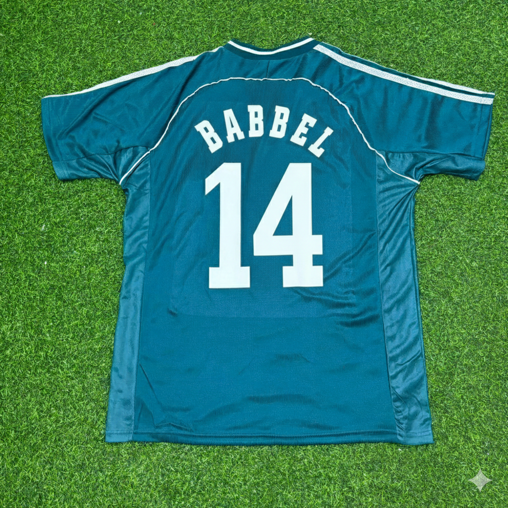 1998 Germany World Cup Markus Babbel Away Retro Football Jersey – Back View