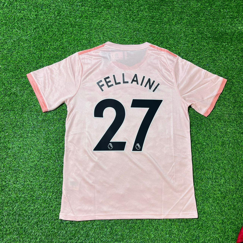 Manchester United 2018/19 Pink Retro Football Jersey – Marouane Fellaini – Back View