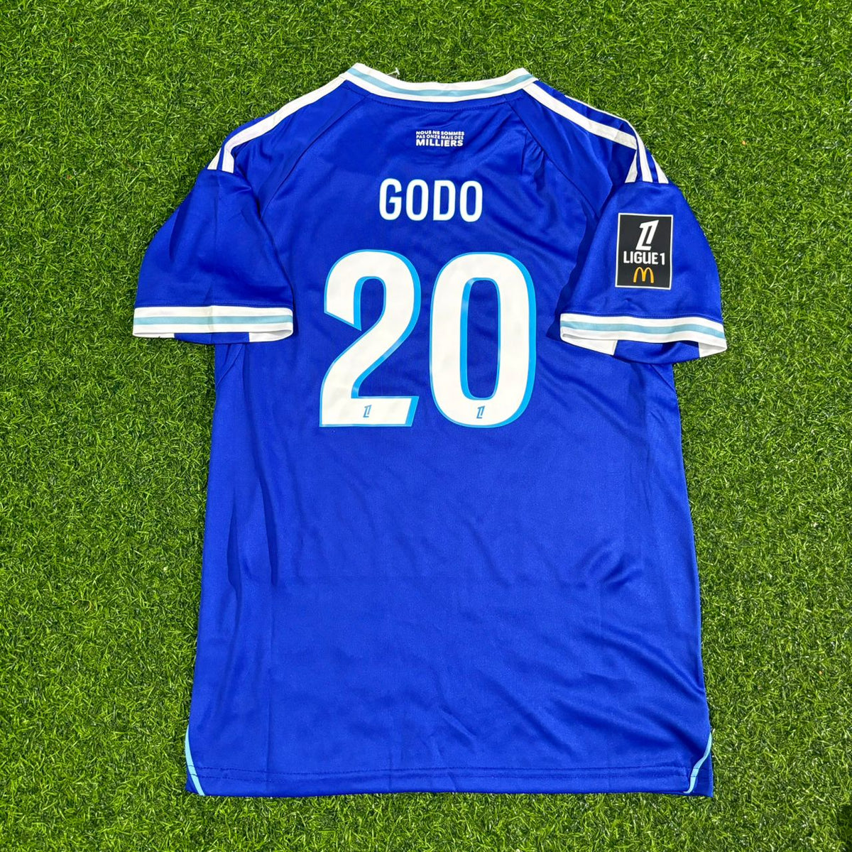 2026 Martial Godo 20- Strasbourg Football Jersey – Detailed View