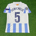 Martin Demichelis Malaga Retro Home Football Jersey – Back View