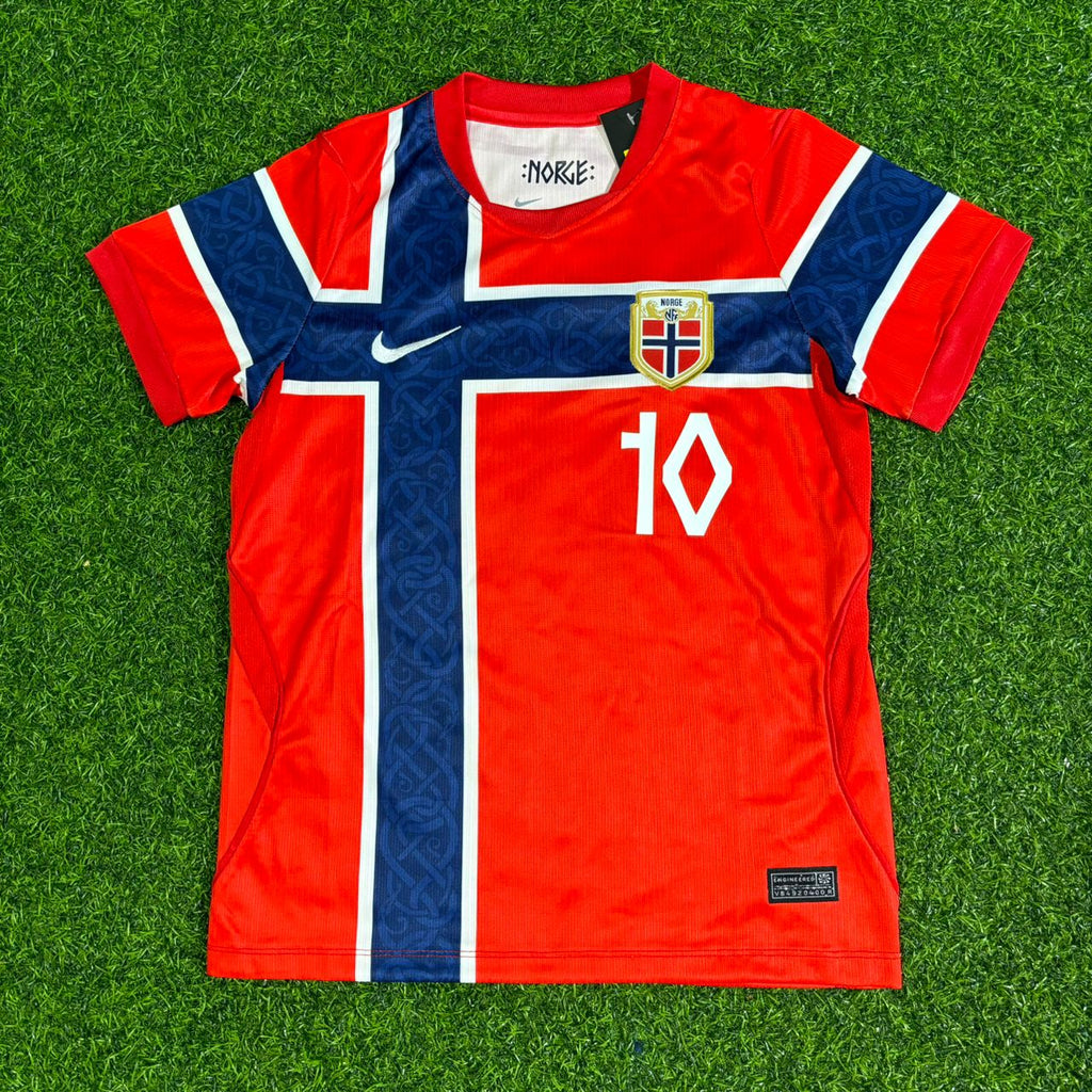 Martin Odegaard Norway 2026 World Cup Kids Football Jersey – 4