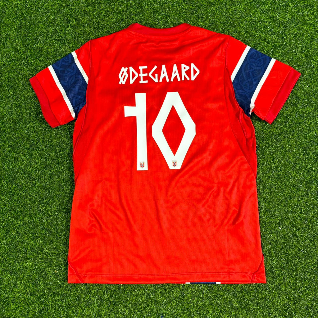 Martin Odegaard Norway 2026 World Cup Kids Football Jersey – Detailed View