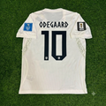 Martin Ødegaard #10 Norway 2026 World Cup White Football Jersey – Back View