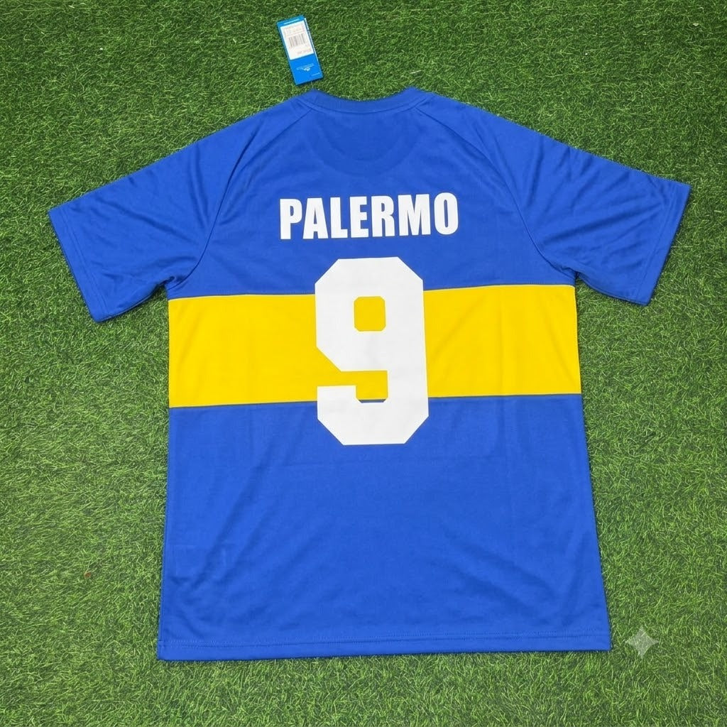 Martin Palermo Boca Juniors Retro Football Commemorative Football Jersey – Back View