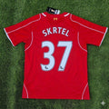 2014/15 Martin Škrtel 37- Liverpool Home Retro Football Jersey – Back View