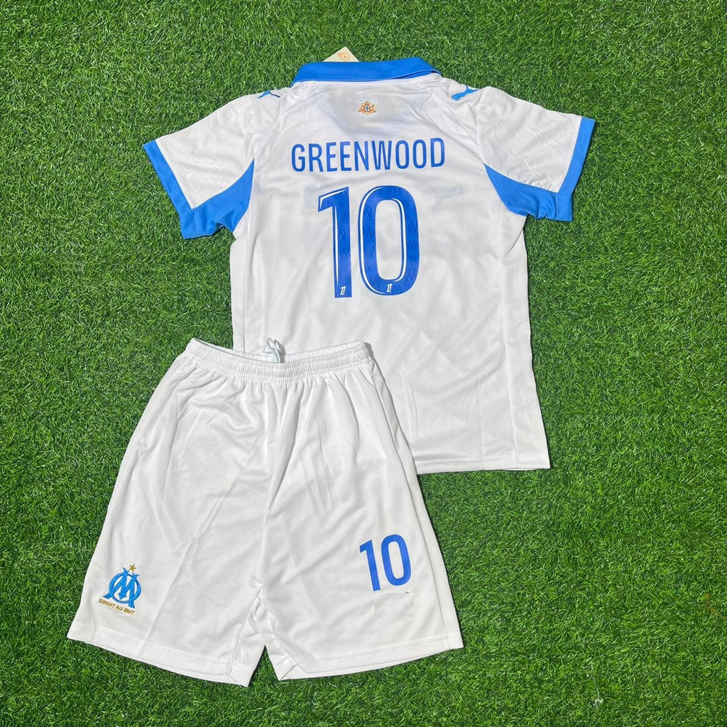 Marseille New Season 2026 White Home Football Jersey – Mason Greenwood OM – Back View