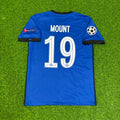 Mason Mount Chelsea 2021 Champions League Final Porto Blue Retro Kit Jersey – Back View