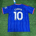Matheus Cunha #10 Manchester United Blue New Season 2027 Jersey – Back View