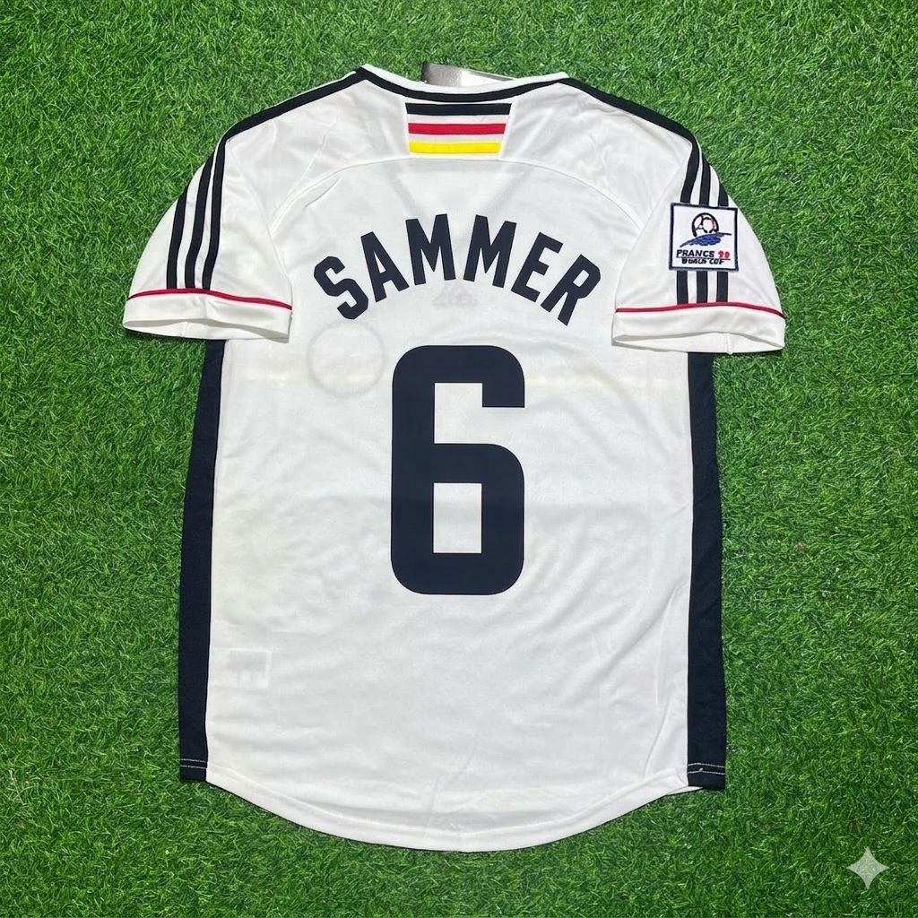Matthias Sammer Deutschland World Cup Retro Fußballtrikot – Back View