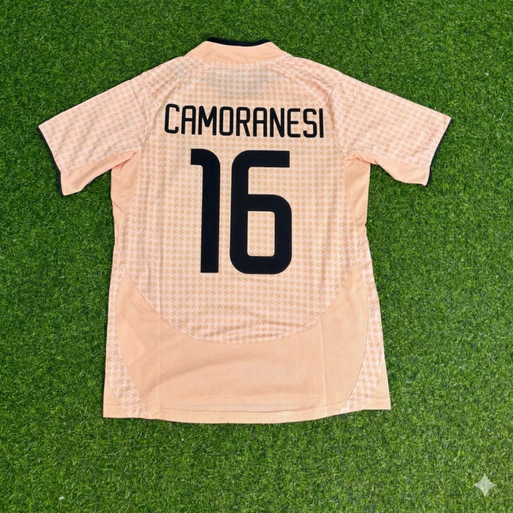 Juventus 2003/2004 Away Retro Football Jersey – Mauro Camoranesi 16 – Back View