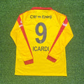 Galatasaray Vintage Yellow Long Sleeve Football Jersey – Mauro Icardi – Back View