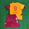 Mauro Icardi 9 Galatasaray Kirmizi Cocuk Formasi Kids Kit Set – Back View