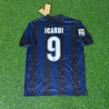 Inter Milan 2013–2014 Home Retro Football Jersey – Mauro Icardi – Back View