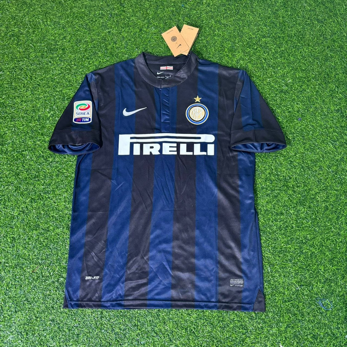 2013 Mauro Icardi Inter Milan 2014 Home Retro Football Jersey – Front View