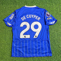 Maxim De Cuyper #29 Brighton 2026/2027 New Season Home Blue Football Jersey – Back View