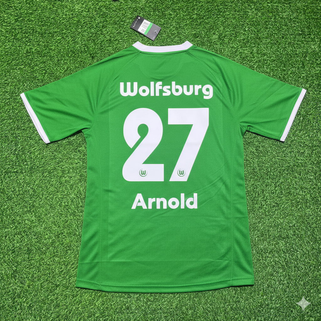 Maximilian Arnold VfL Wolfsburg Meisterjahr Retro – Back View