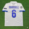 Inter 2009/2010 White Retro Football Jersey – Maxwell – Back View