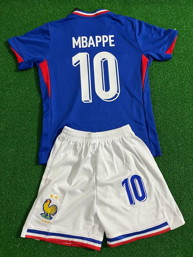 Kylian Mbappe France Kids Football Jersey kindertrui – Back View