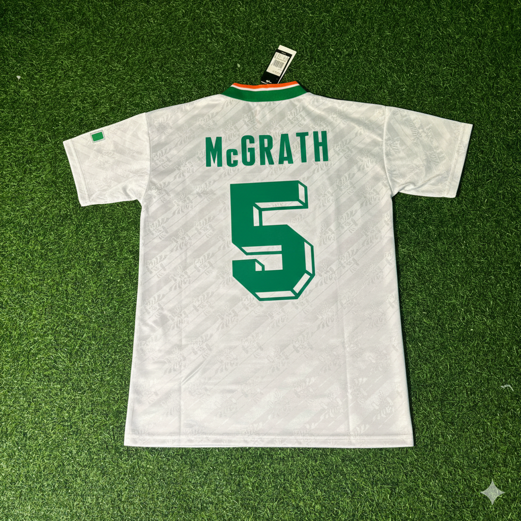 1994 Paul McGrath Ireland Season Away Retro Football Jersey Collection – Back View