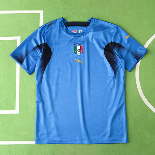 Marco Materazzi - Italy 2006 World Cup Final Retro Jersey – Front View
