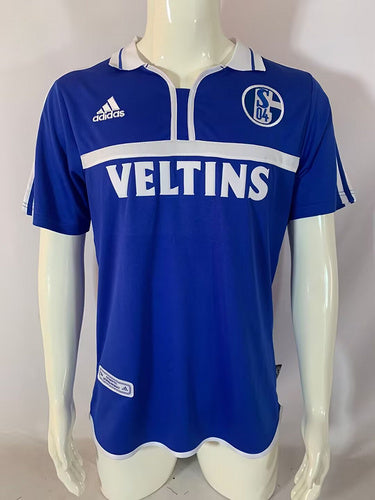 Schalke 04 – 2000/2002 Heim Retro Blau – Front View