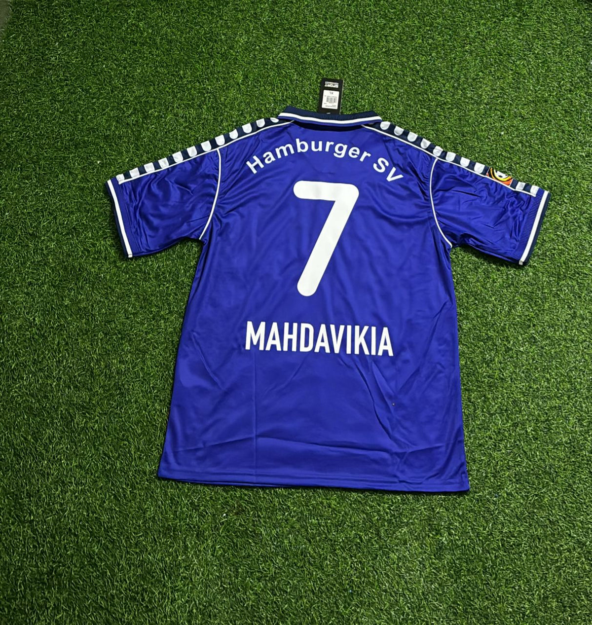 Mehdi Mahdavikia Hamburger SV 2000-2001 Retro Heimtrikot Rot – Back View