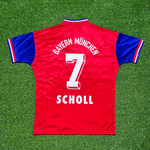 1993/95 Bayern München Home Retro Football Jersey – Mehmet Scholl #7 – Back View